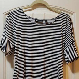 Black and white professional shirt